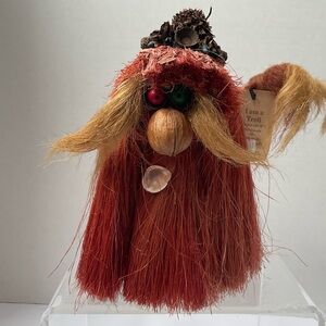 Ken Arensbak 8” Sea Shell Troll Folk Art Vintage 5 Arts Studio Nuts Seeds Fibers